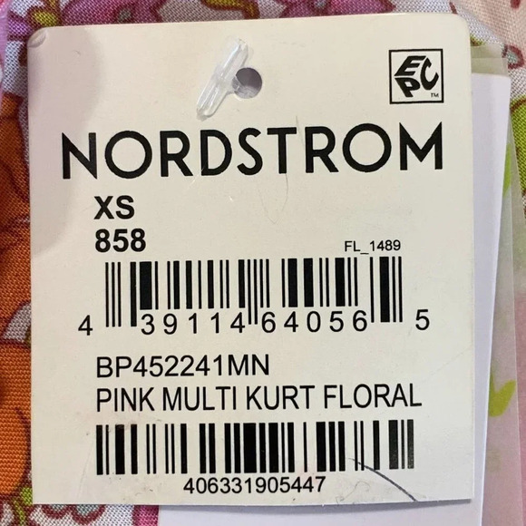 BP Be Proud By Retro Flower Print Gender Inclusive Dress Pink Floral SZ XS NWT - Picture 6 of 13